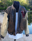 Gap Leather Letterman Leather Jacket