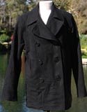 Black Naval Large P-Coat