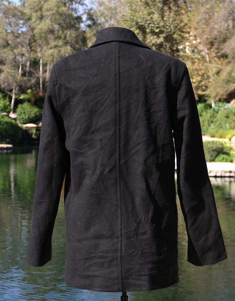 Black Naval Large P-Coat