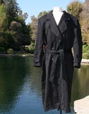 Black Large Uniform Trench Coat