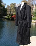 Black Large Uniform Trench Coat