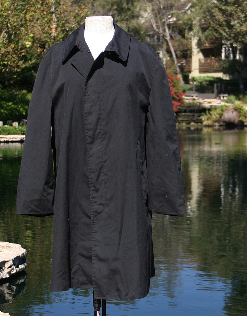 Black London Fog Trench Coat