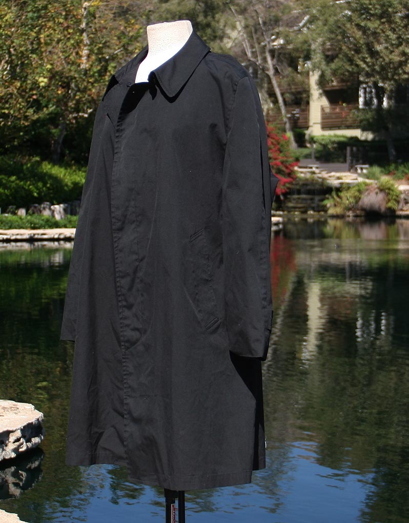 Black London Fog Trench Coat