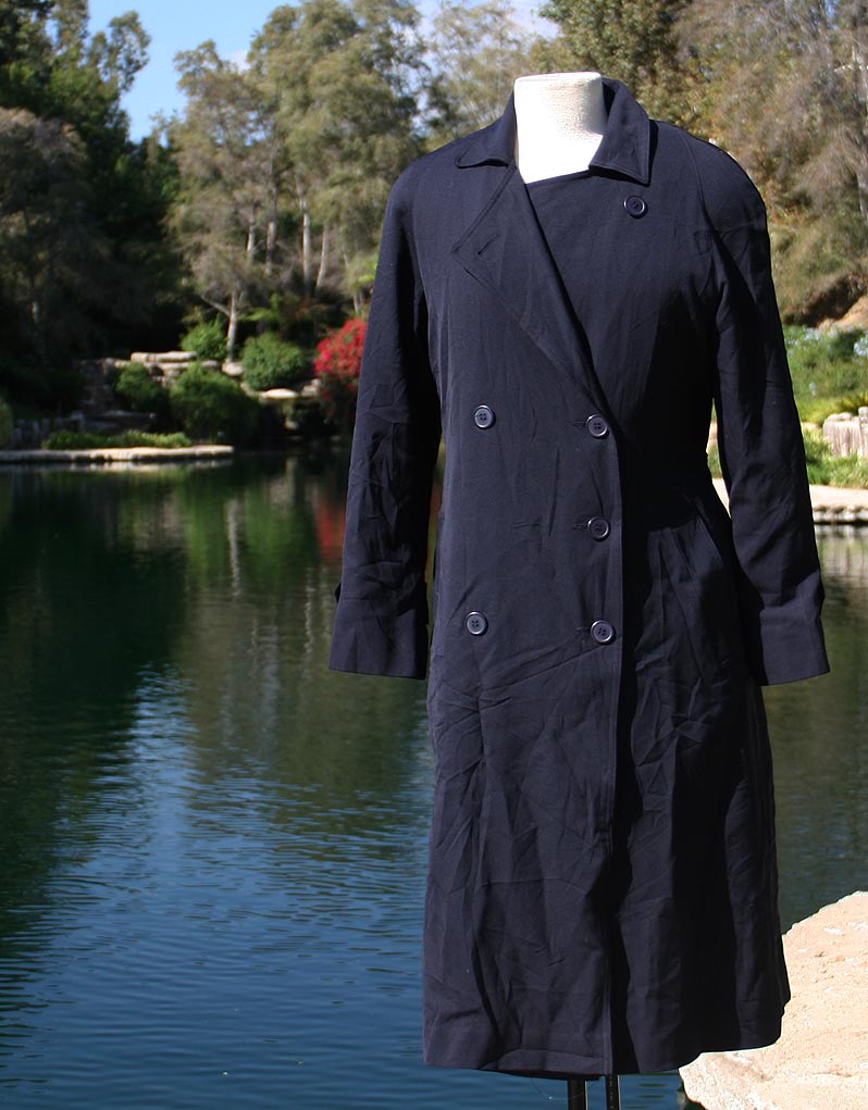 Blue Navy Trench Coat