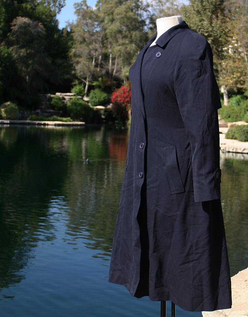 Blue Navy Trench Coat