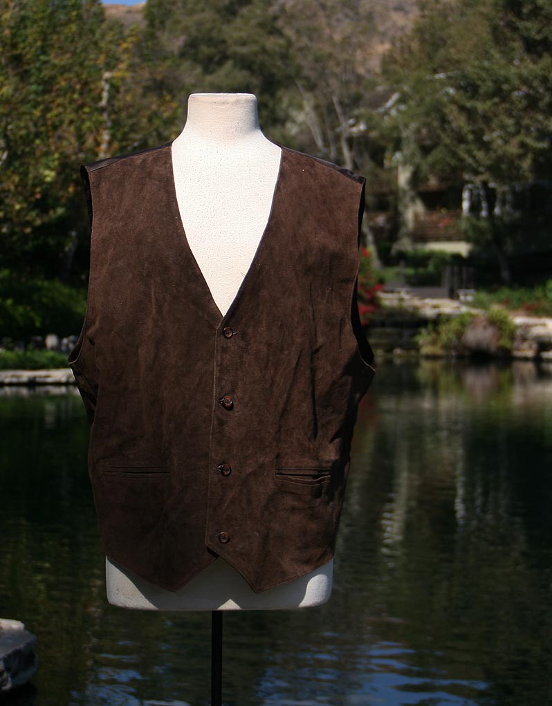 Brown Swede Vest