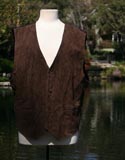 Brown Swede Vest