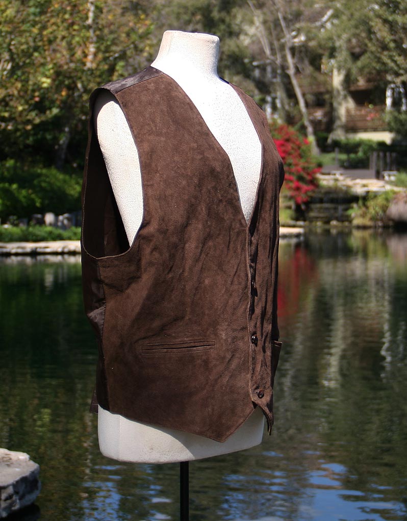 Brown Swede Vest