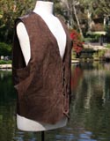 Brown Swede Vest