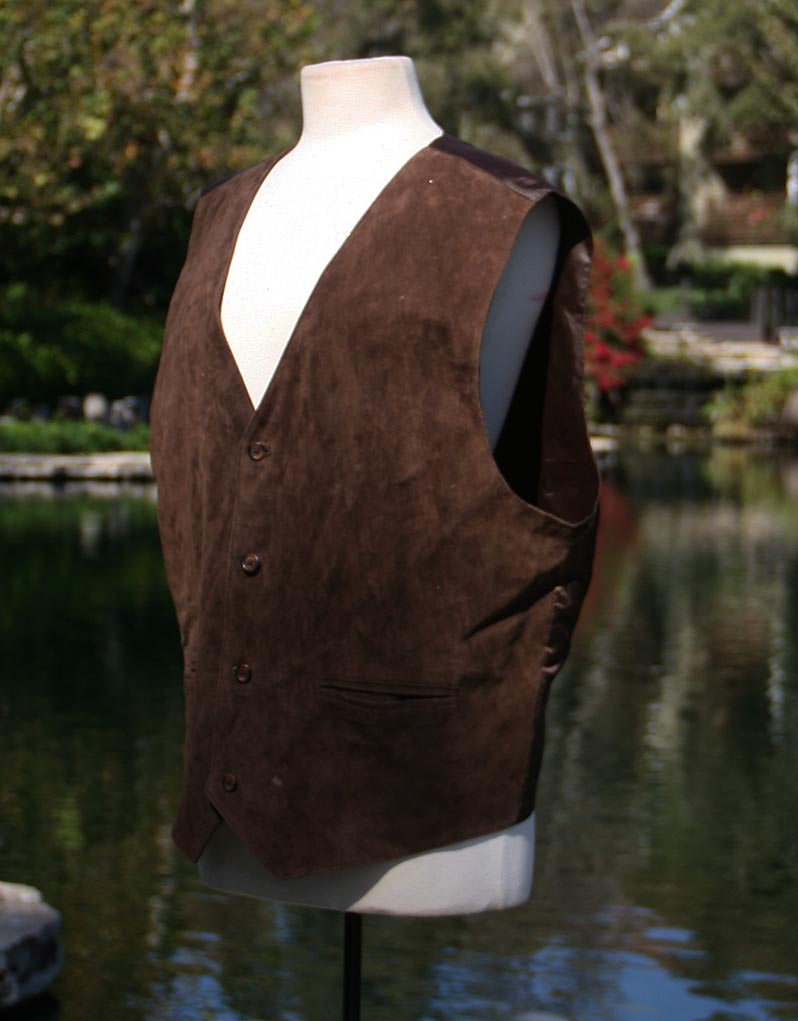 Brown Swede Vest