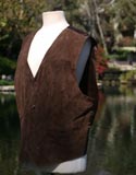 Brown Swede Vest