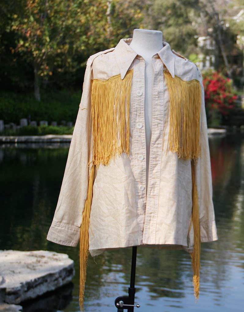 Tan Frill Western Shirt