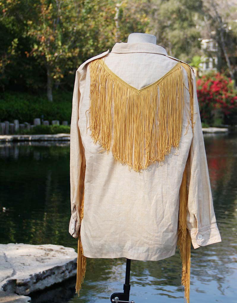 Tan Frill Western Shirt