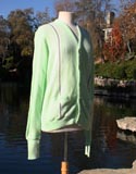 Green Golfer Cardigan Sweater