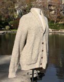 Tan Cardigan Sweater Padded Elbows