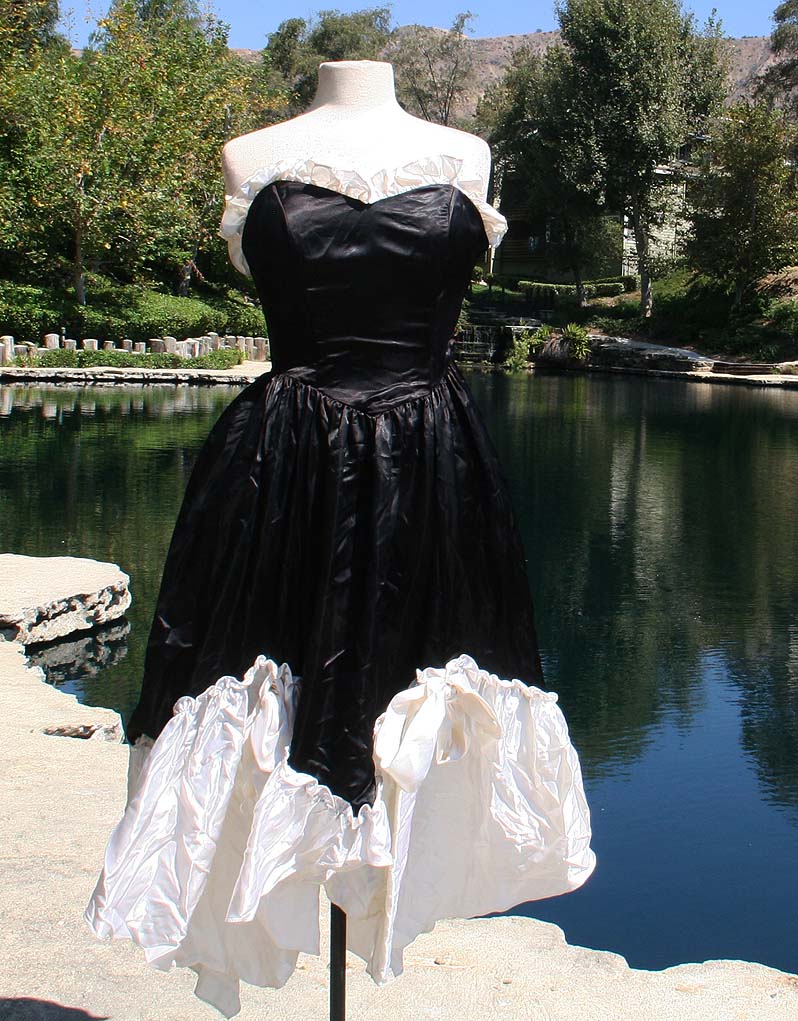 French Maid Black And White Dress