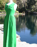 Green Shelveless Knit Sun Dress