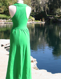 Green Shelveless Knit Sun Dress