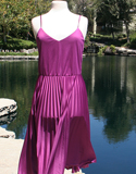 Lavender Pleated Bottom Dress