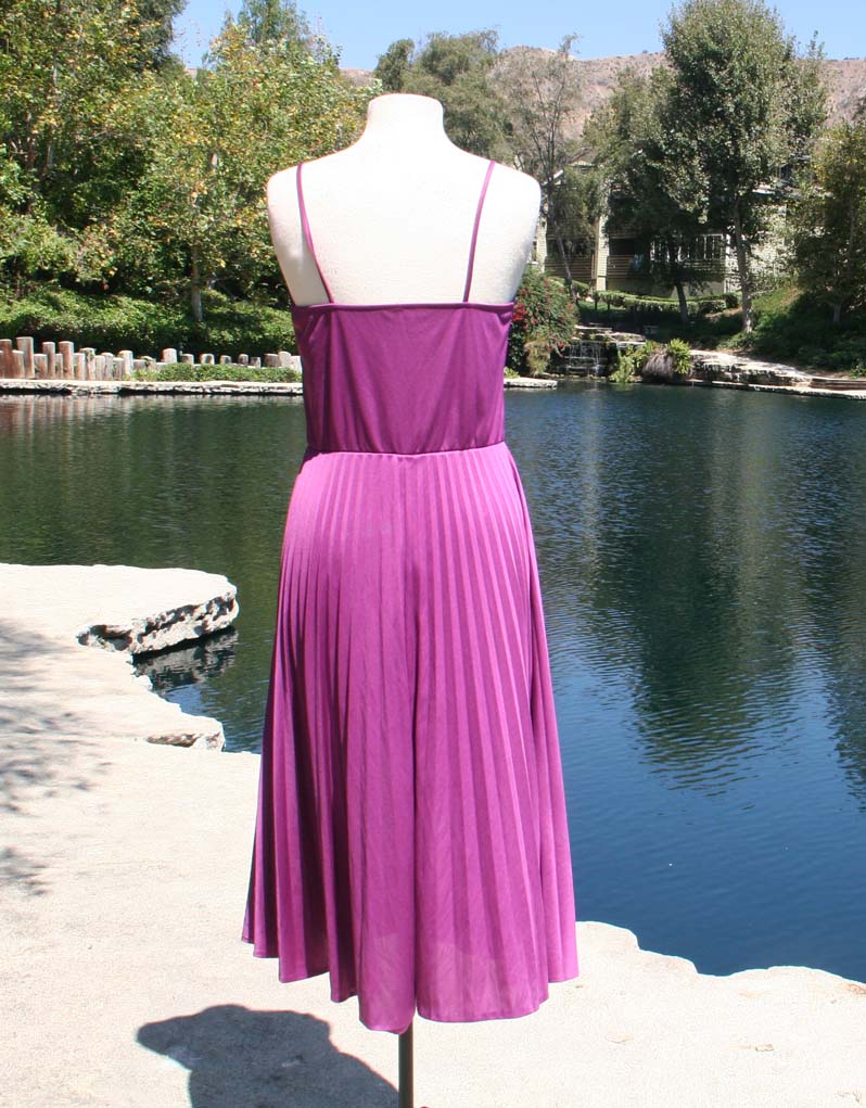 Lavender Pleated Bottom Dress