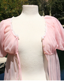 Pink Lace Sheer Full Length Nighty