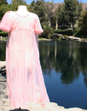 Pink Lace Sheer Full Length Nighty