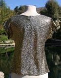 Gold Light Sequin Top