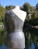 Grey Simple Sequin Dress Mini