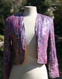 Pink Glitter Sparkle Crop Blazer