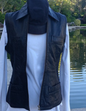 Luis Alvear Black Leather Vest