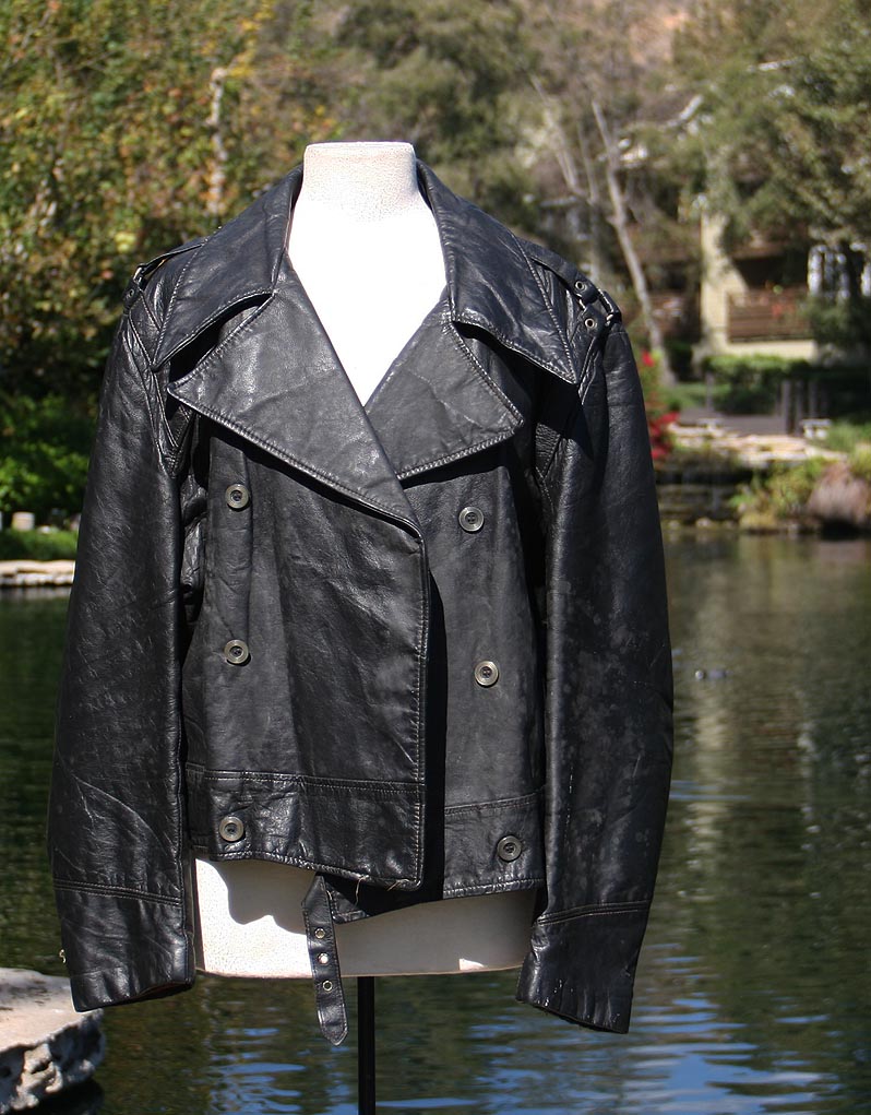 Black Leather Biker Jacket