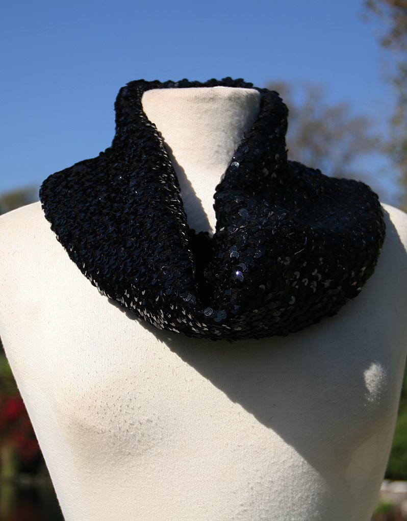 Black Sparkle Neck Wrap