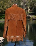 Brown Leather Cowgirl Frills Jacket