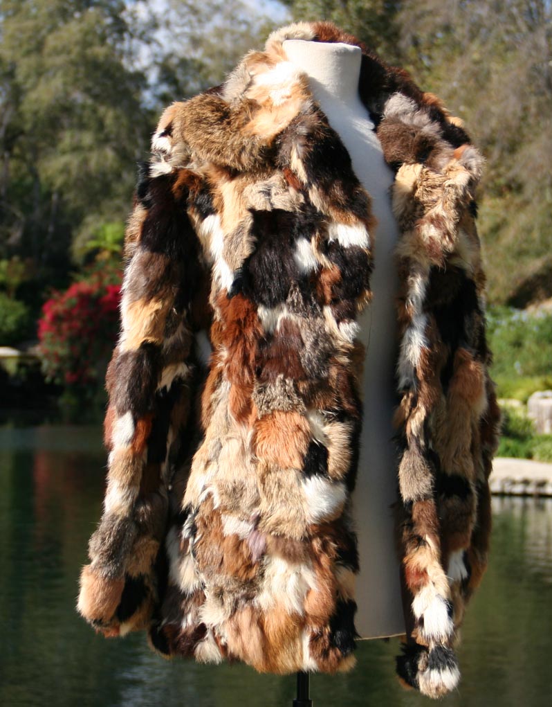 Brown Fox Fur Quarter Length Coat