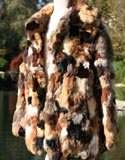 Brown Fox Fur Quarter Length Coat