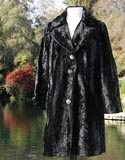 Fur Black Basin Full Length Coat
