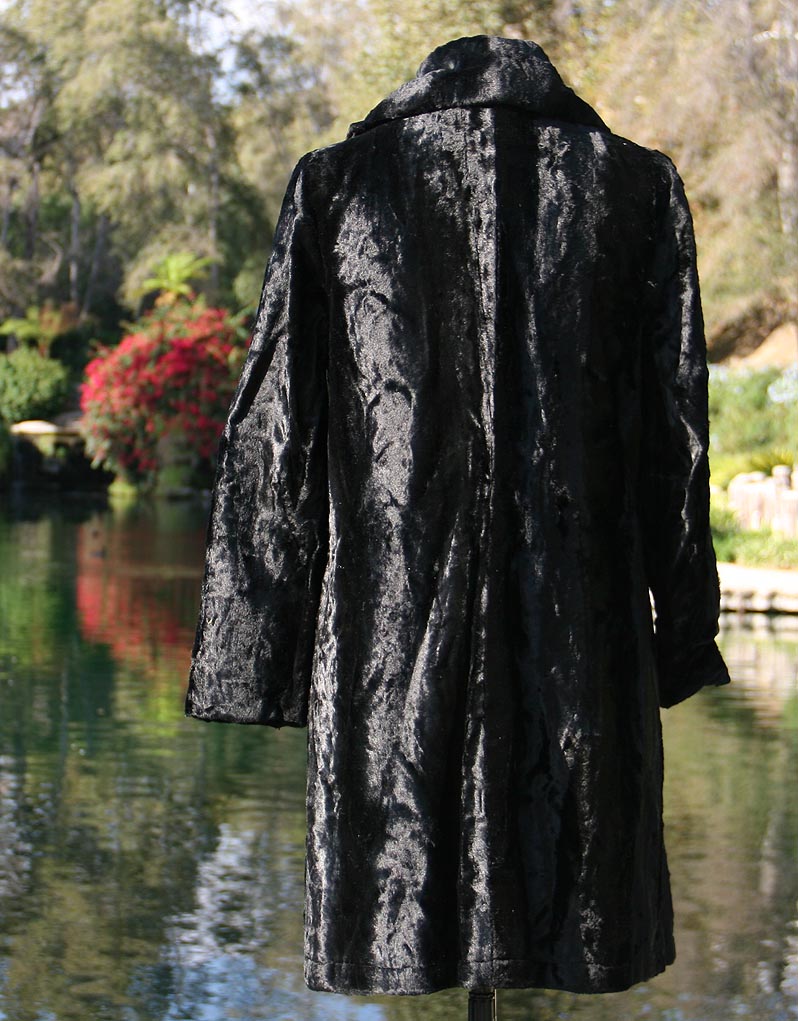 Fur Black Basin Full Length Coat