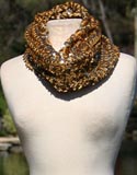 Gold Sparkle Neck Scarf