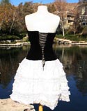 Black White Petticoat Mini Dress