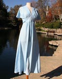 Blue Powder Sleeveless Long Dress