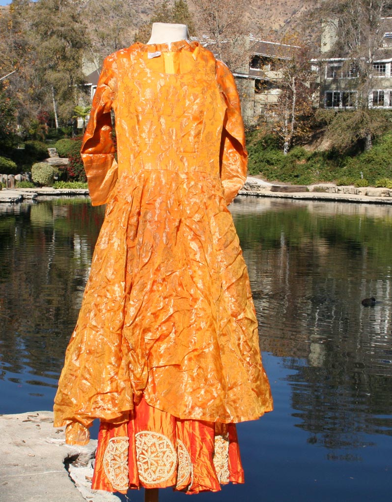 Orange Indian Traditional Dress