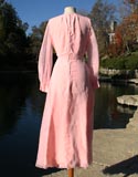 Pink Sheer Front Long Dress