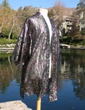 Purple Gray Spotted Shear Robe