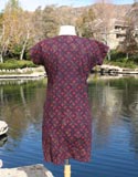 Purple Orange Spotted Dashiki Style Top