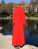 Red Chiffon Sheevles Long Dress