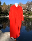 Red Velvet Swing Coat