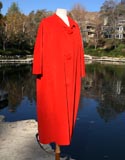 Red Velvet Swing Coat