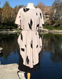 Tan Black With Black Lining Dress