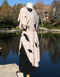 Tan Black With Black Lining Dress