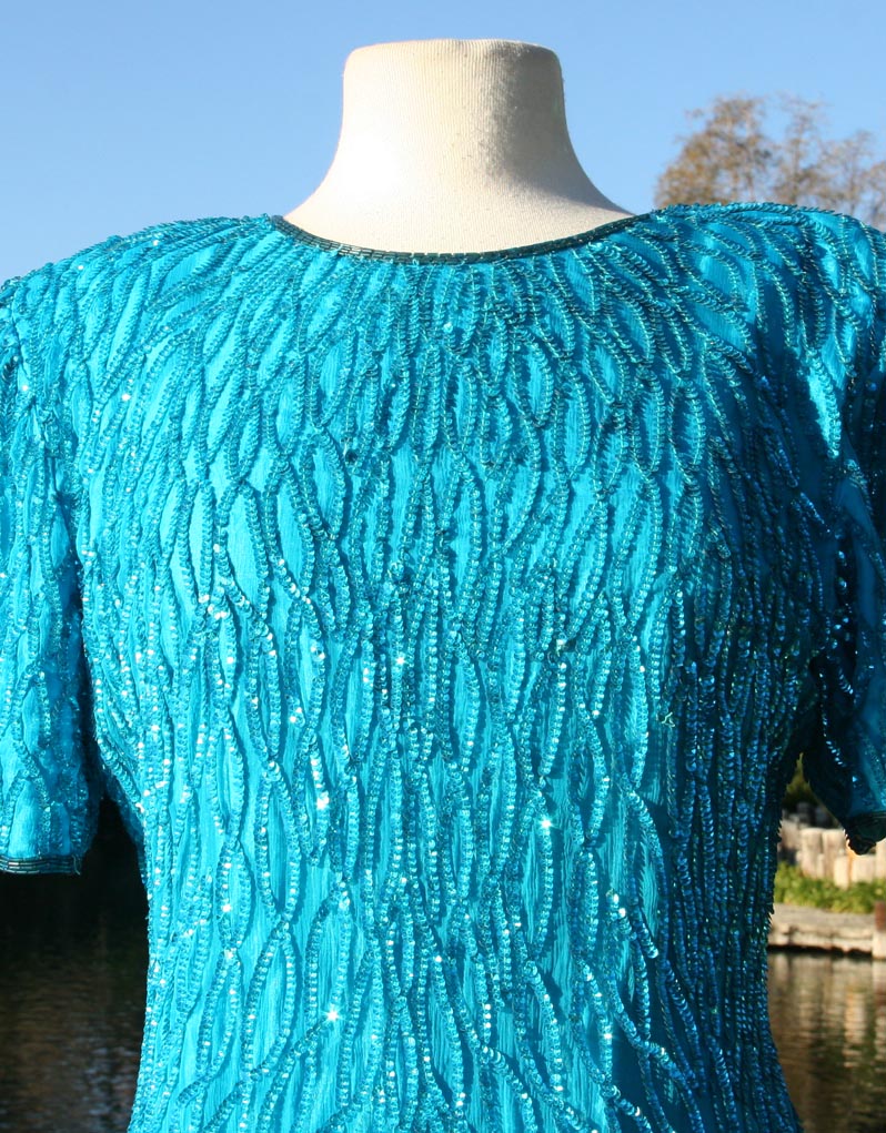 Teal Sparkle Dress